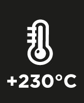 Température maximale : +230°C