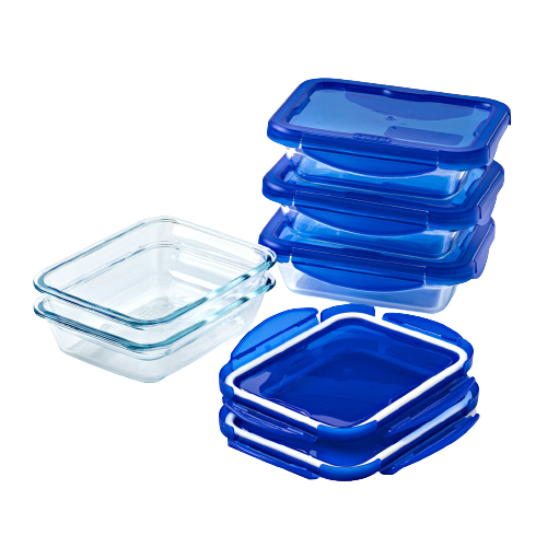 Cook&Go - Lot de 5 Lunch Box couvercle étanche & hermétique