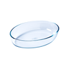 Plat en verre, plat ovale, glass dish, oval glass dish, plat pyrex
